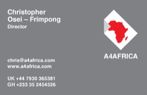 A4 Africa Business Card