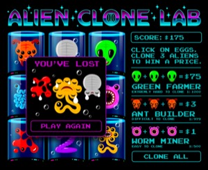 Alien Clone Lab Game