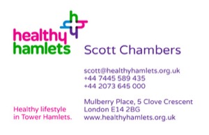 Healthy Hamlets Business Card