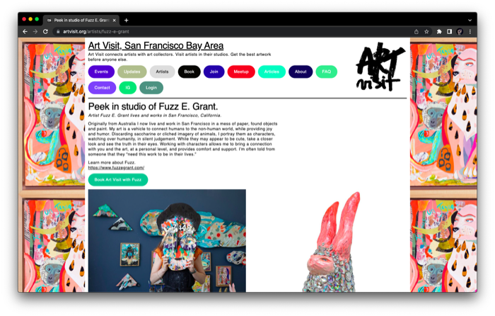Art Visit Website Design 10