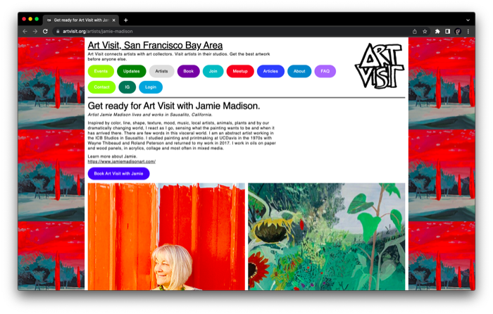 Art Visit Website Design 12