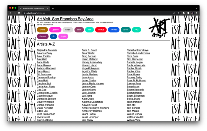 Art Visit Website Design 13