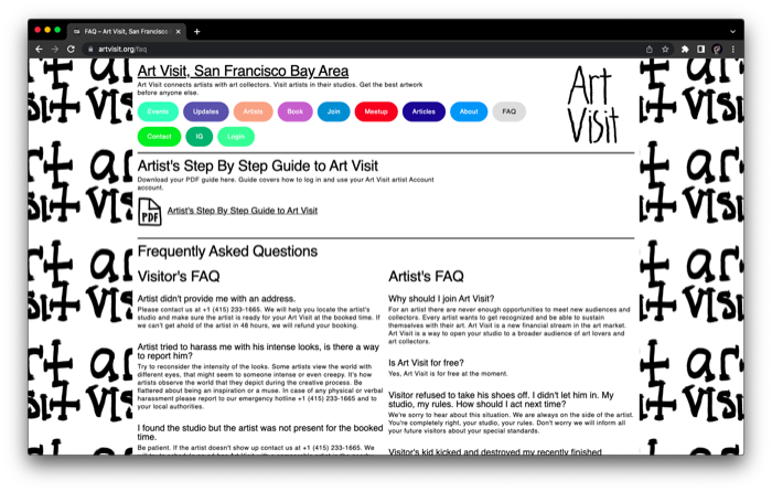 Art Visit Website Design 14