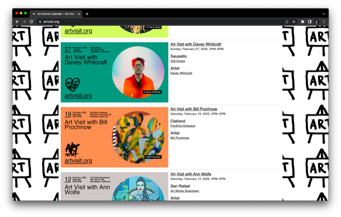 Art Visit Website Design 16
