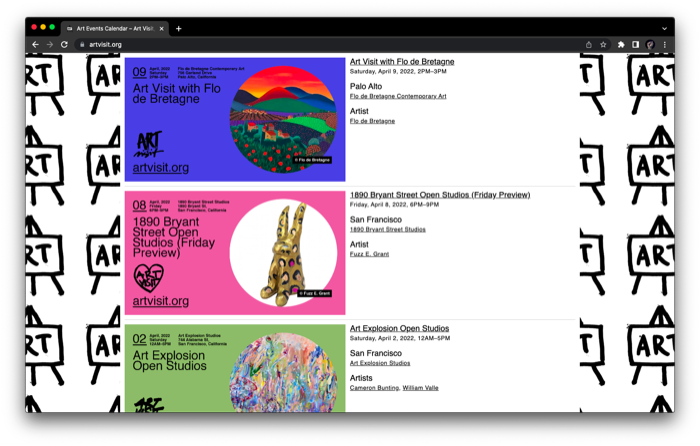 Art Visit Website Design 17