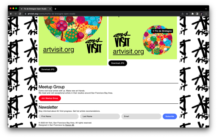 Art Visit Website Design 3