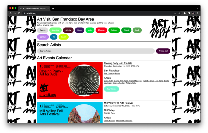 Art Visit Website Design 8