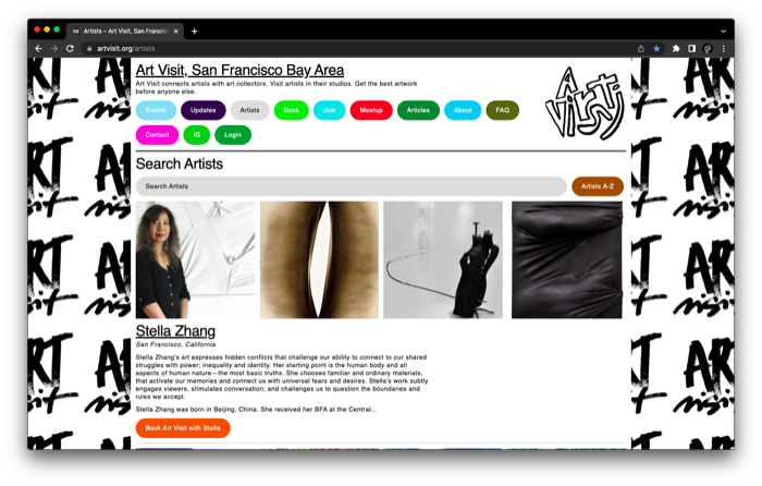 Art Visit Website Design